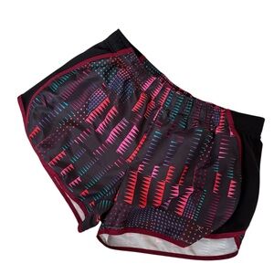 DANSKIN Black Print Running Shorts Size Medium